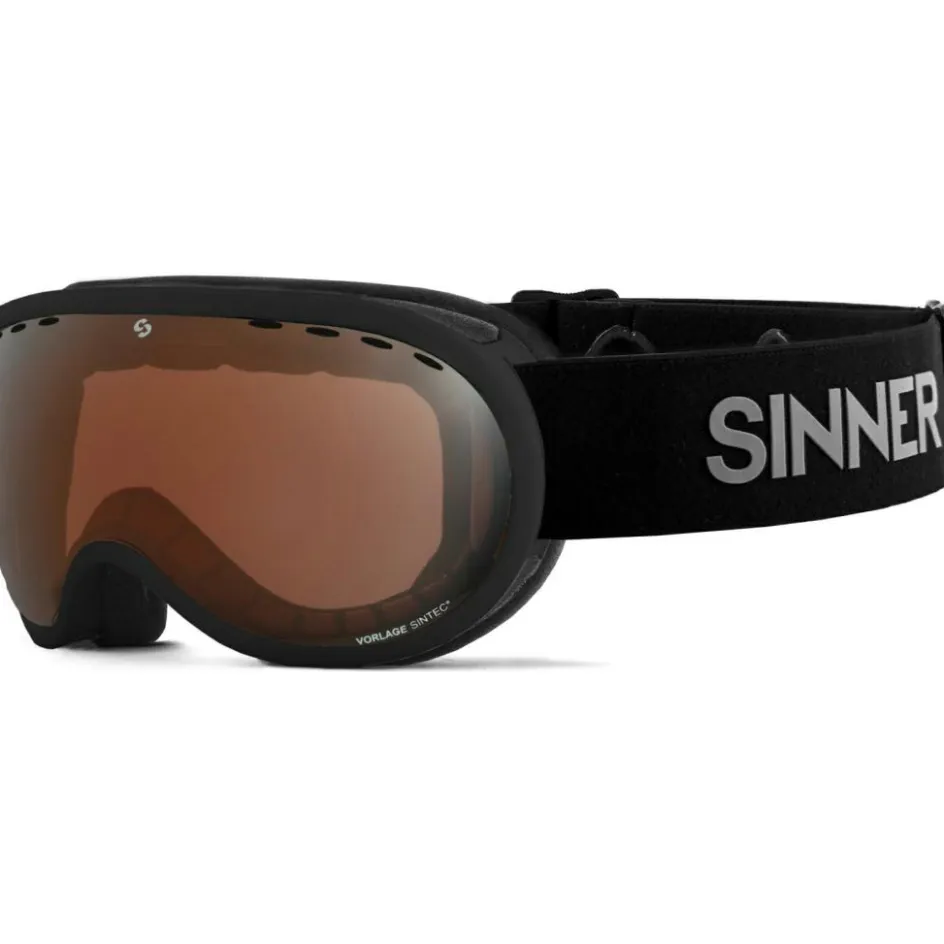 Sinner Skibrillen|Wintersport*VORLAGE skibril double orange SINTEC matte black