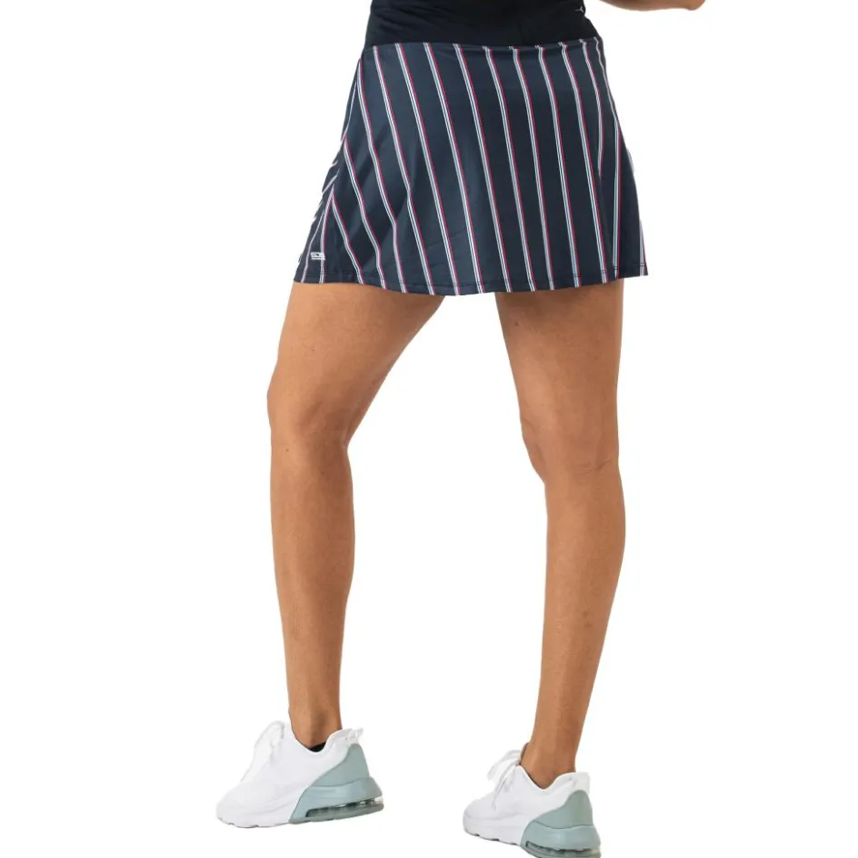 Sjeng Sports Tenniskleding* Leanne skort dames dark blue stripes