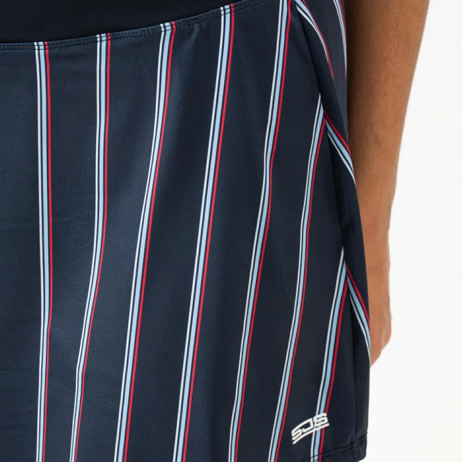 Sjeng Sports Tenniskleding* Leanne skort dames dark blue stripes
