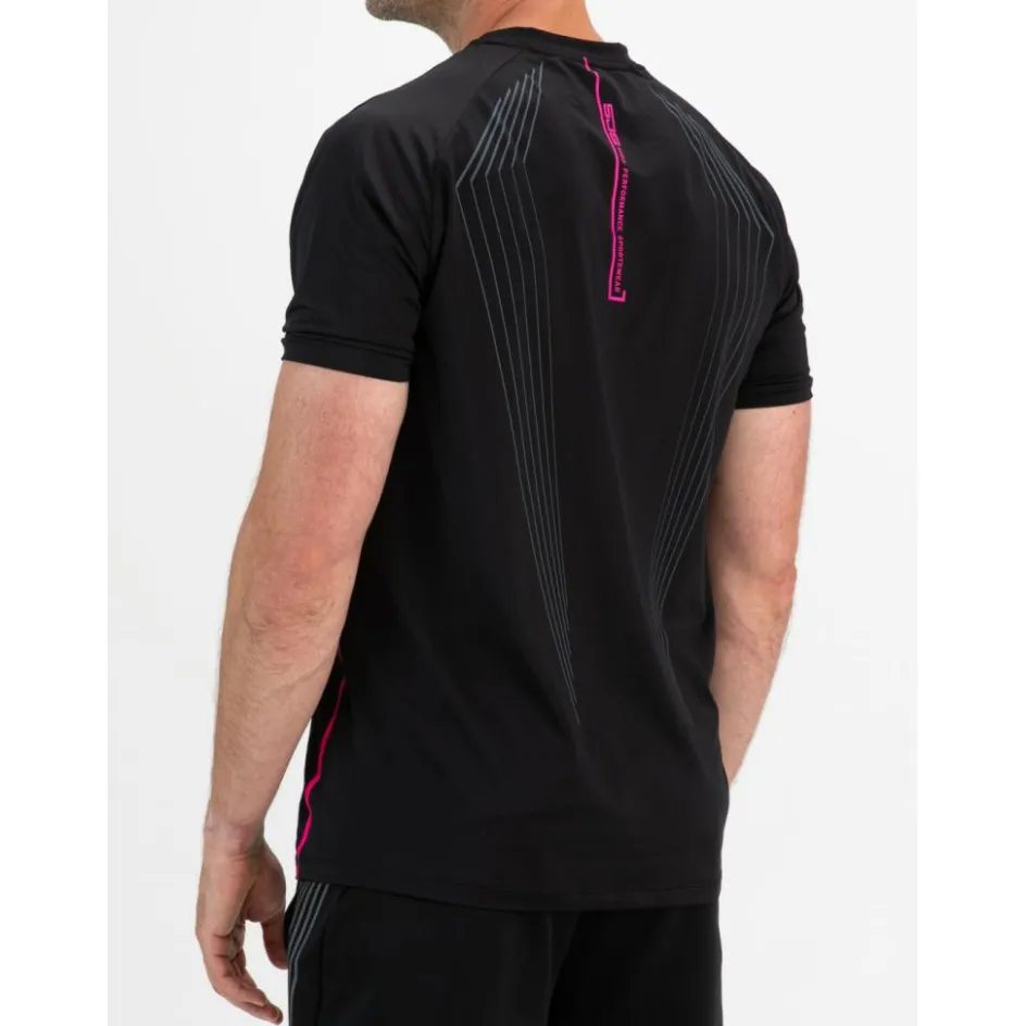 Sjeng Sports Tenniskleding* Sepp tennisshirt heren black