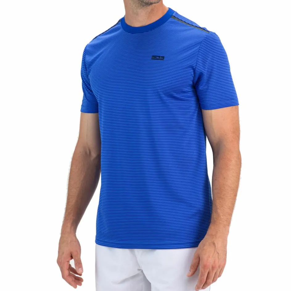 Sjeng Sports Tenniskleding* Tex tennisshirt heren blue neon
