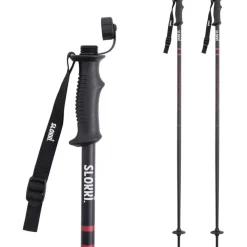 Slokki Skistokken|Wintersport*Skistokken zwart - 125 cm