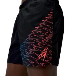 Speedo Zwembroek*Medley Logo zwembroek heren black neon coral