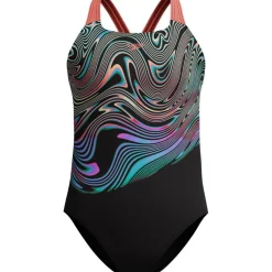 Speedo Badpakken*Placement Powerback badpak junior black orange