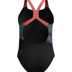 Speedo Badpakken*Placement Powerback badpak junior black orange