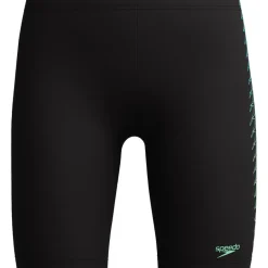 Speedo Zwembroek*Plastisol Placement Jammer zwemboxer junior black green