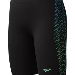 Speedo Zwembroek*Plastisol Placement Jammer zwemboxer junior black green