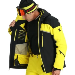 Spyder Ski Jassen|Wintersport*Leader winterjas heren acid yellow
