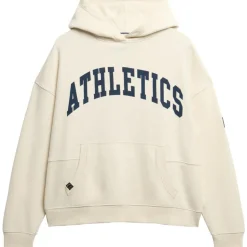 Superdry Truien & Vesten*Athletic Essentials hoodie dames desert bone off white