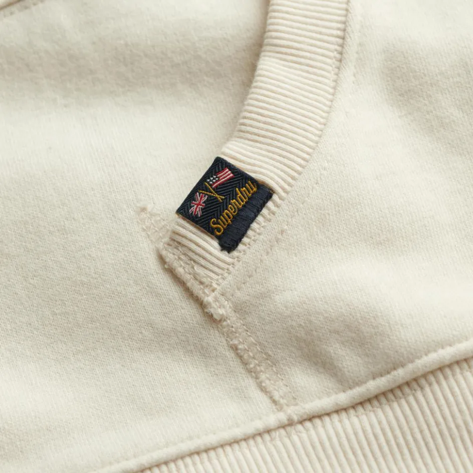 Superdry Truien & Vesten*Athletic Essentials hoodie dames desert bone off white