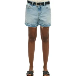 Superdry Broeken*Cut Off short dames azure pale blue