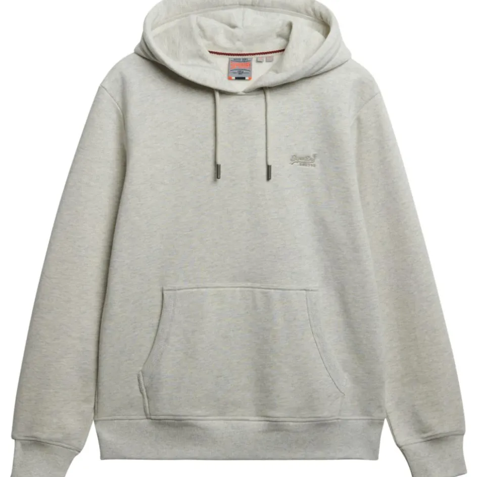 Superdry Truien & Vesten*Essential hoodie heren straw grey