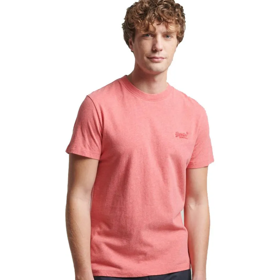 Superdry Shirts, Polo's & Blouses*Essential Logo shirt heren punch pink marl