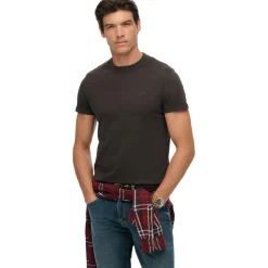 Superdry Shirts, Polo's & Blouses*Essential shirt heren carbon black