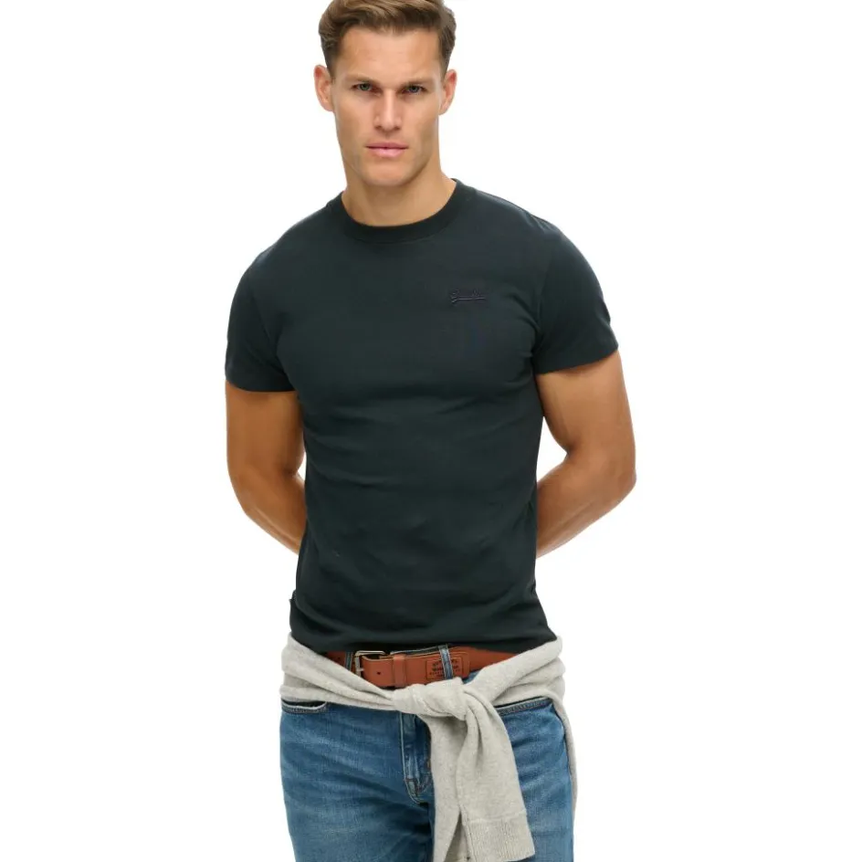 Superdry Shirts, Polo's & Blouses*Essential shirt heren eclipse navy