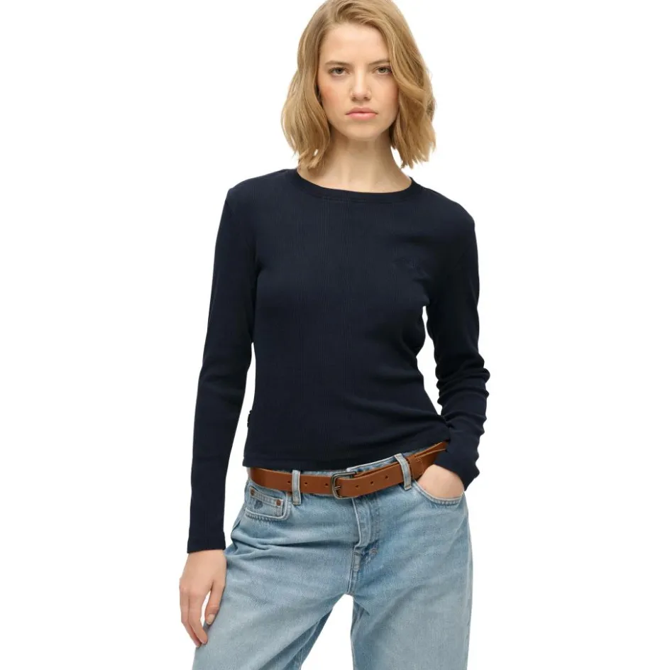 Superdry Truien & Vesten*Essential sweater dames eclipse navy