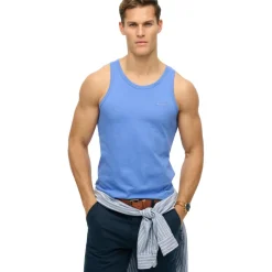 Superdry Shirts, Polo's & Blouses*Essential tanktop heren chambray blue