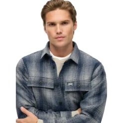 Superdry Shirts, Polo's & Blouses*Miller overhemd heren ombre blue