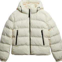 Superdry Jassen*Puffer winterjas dames off white