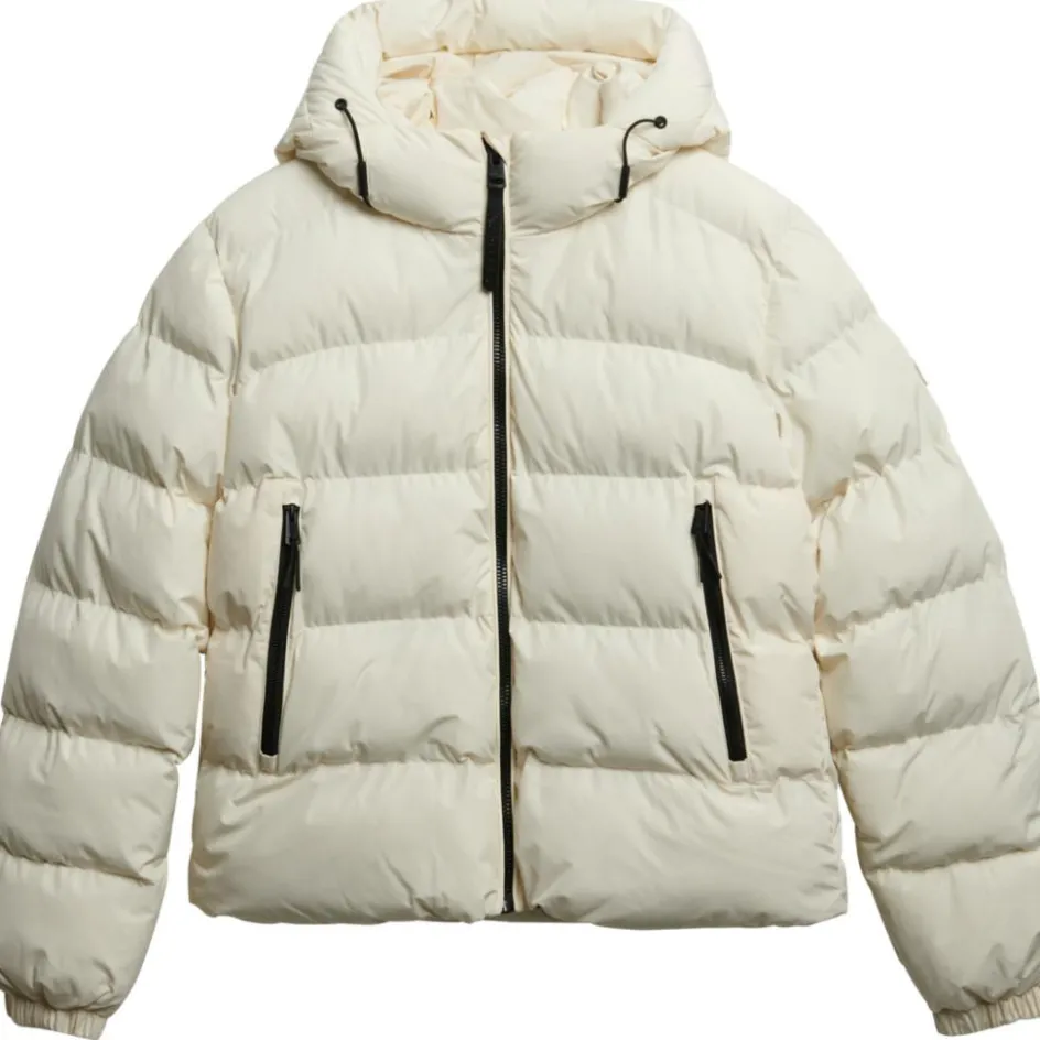 Superdry Jassen*Puffer winterjas dames off white