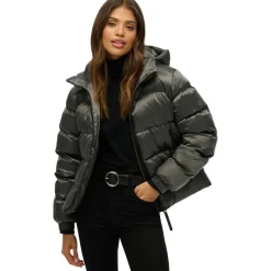 Superdry Jassen*Sports winterjas dames black sheen