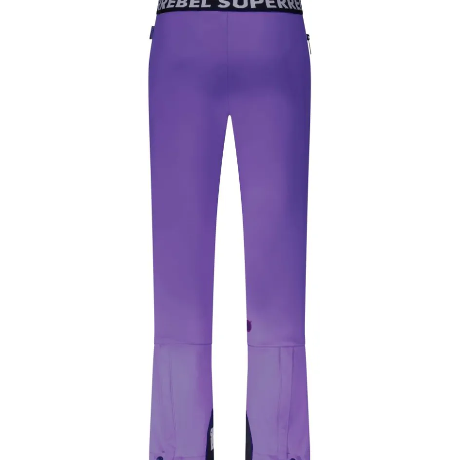SuperRebel Skibroeken|Wintersport*SPEAK softshell skibroek junior purple metal