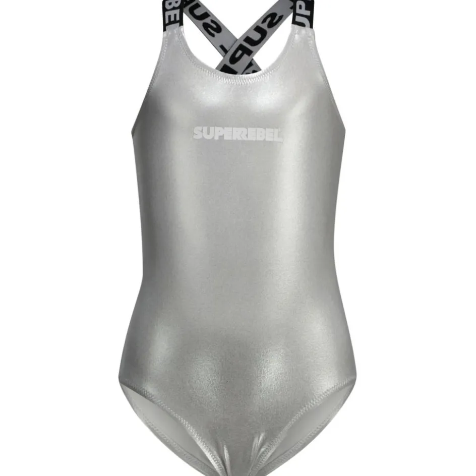 SuperRebel Badpakken*Venice badpak junior silver foil