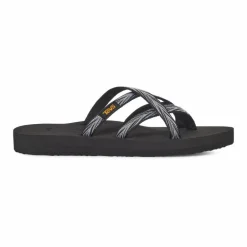 Teva Slippers*Olowahu slippers dames palms zwart wit