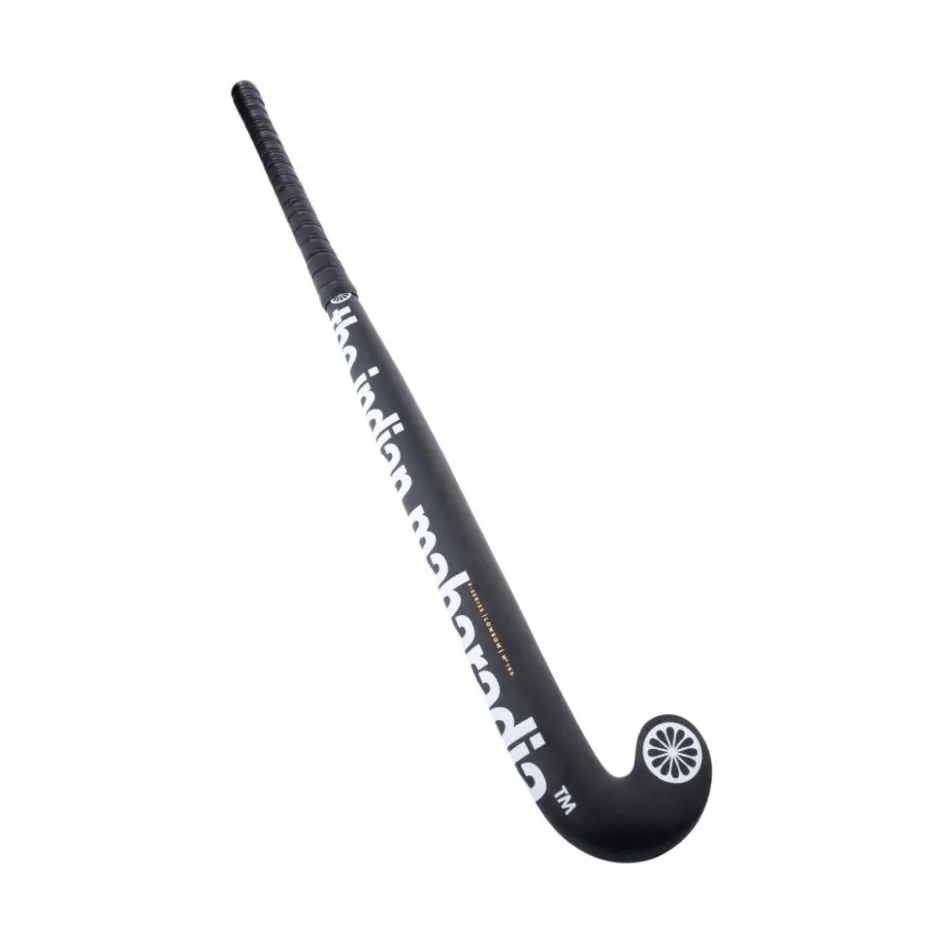 The Indian Maharadja Hockeystick* F-100 Low Bow hockeystick black white
