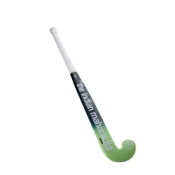 The Indian Maharadja Hockeystick* Flow Mid Bow zaalhockeystick junior mulberry wood blue mintgreen