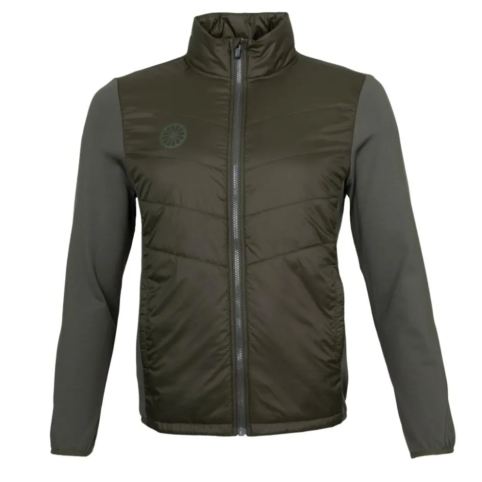 The Indian Maharadja Tenniskleding* Goa Padded trainingsjack heren mud green