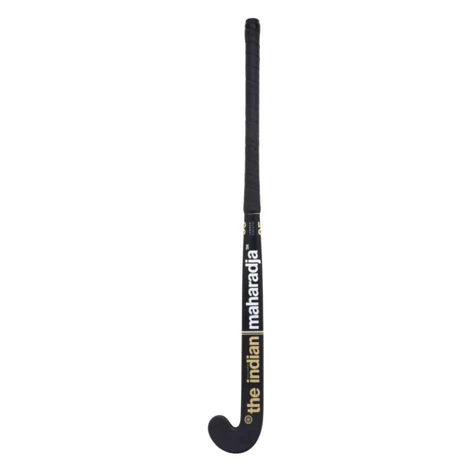 The Indian Maharadja Hockeystick* Gold 95 Low Bow hockeystick black gold