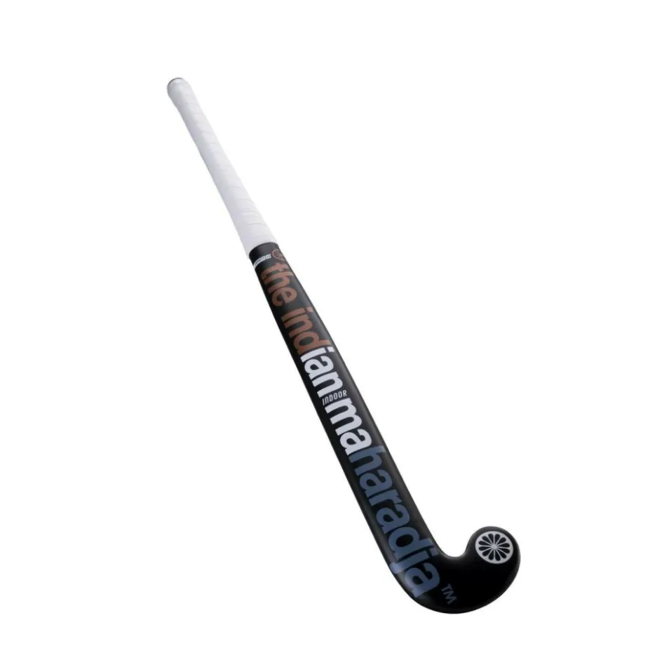 The Indian Maharadja Hockeystick* Gravity 10 Mid Bow zaalhockeystick black copper white grey blue