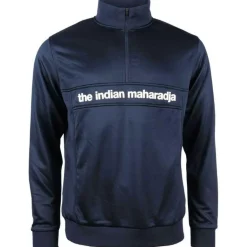 The Indian Maharadja Hockeykleding* Poly Terry Half Zip hockeytrui heren navy