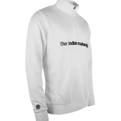 The Indian Maharadja Hockeykleding* Poly Terry Half Zip hockeytrui junior white