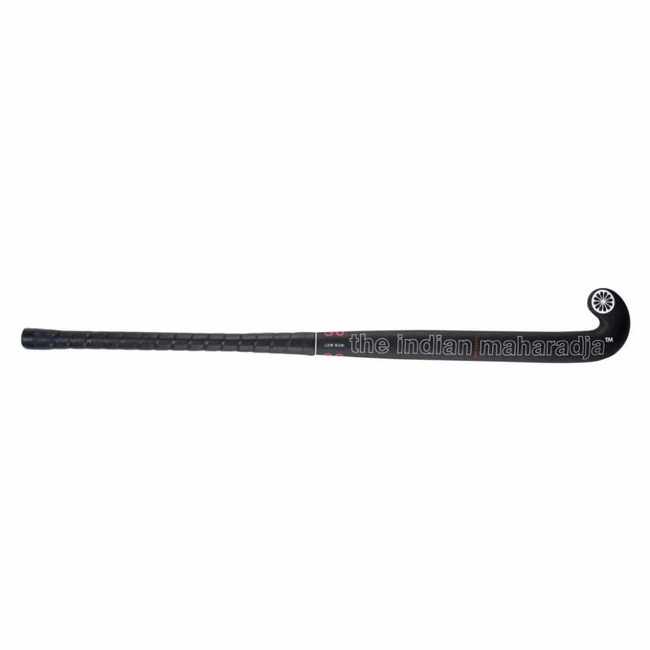The Indian Maharadja Hockeystick* Red 30 Low Bow hockeystick black white red 36,5 inch