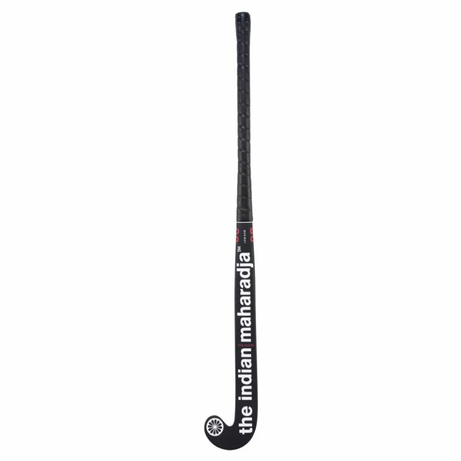 The Indian Maharadja Hockeystick* Red 30 Low Bow hockeystick black white red 36,5 inch