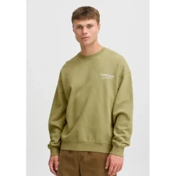 TheJoggConcept Truien & Vesten*Rubi sweater heren split pea