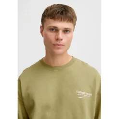 TheJoggConcept Truien & Vesten*Rubi sweater heren split pea