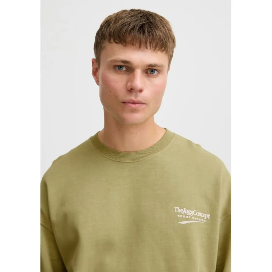 TheJoggConcept Truien & Vesten*Rubi sweater heren split pea