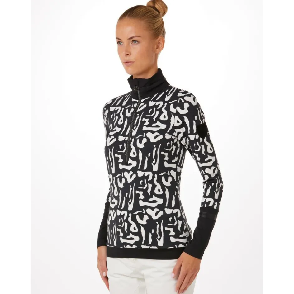 Toni Sailer Skipullies|Wintersport* Amie Print skipully dames bright white