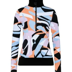 Toni Sailer Skipullies|Wintersport* WIEKA PRINT skipully dames clementine sorbet