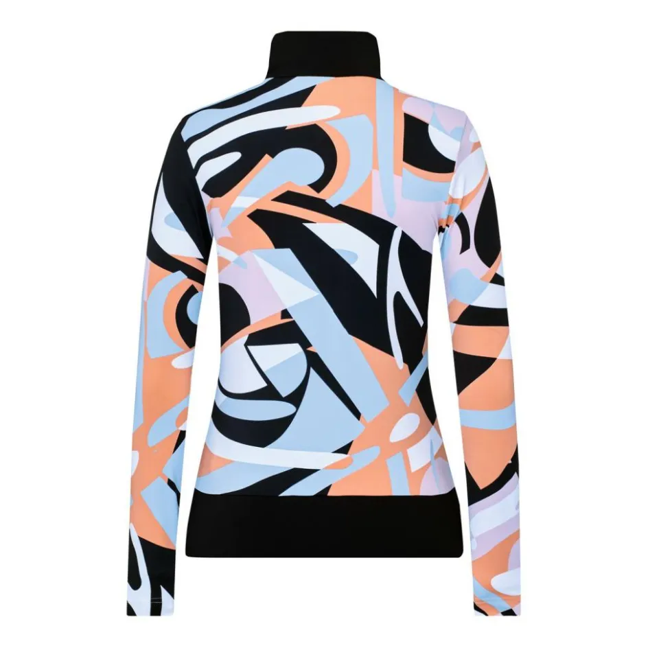Toni Sailer Skipullies|Wintersport* WIEKA PRINT skipully dames clementine sorbet