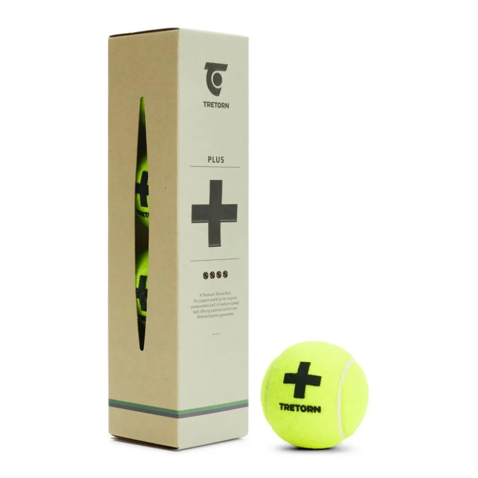 Tretorn Tennisballen*Plus LB tennisballen 4-pack geel