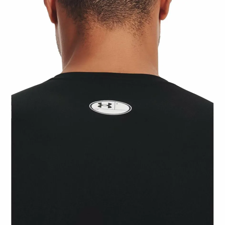 Under Armour Sportshirt* HeatGear LS shirt heren black white