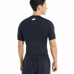 Under Armour Sportshirt* HeatGear SS shirt heren black white