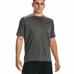 Under Armour Sportshirt* Tech 2.0 shirt heren carbon heather black