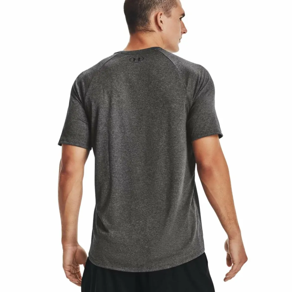 Under Armour Sportshirt* Tech 2.0 shirt heren carbon heather black