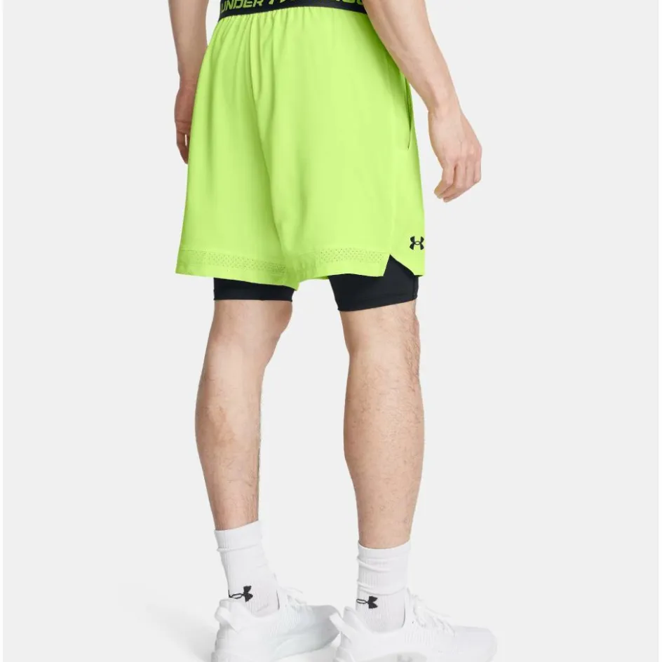 Under Armour Sportbroek* Vanish Woven 2-in-1 short heren morph green black
