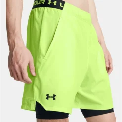 Under Armour Sportbroek* Vanish Woven 2-in-1 short heren morph green black